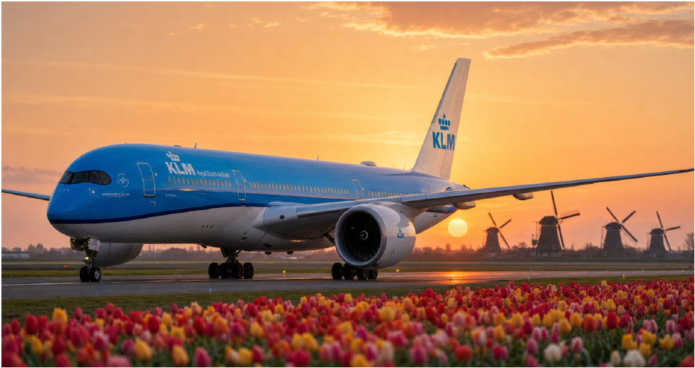 KLM Introduces Its First Airbus A350 — Named ‘The Night Watch’ in Honor of Rembrandt